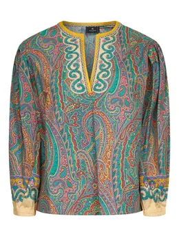 ETRO: Блуза с принтом 
