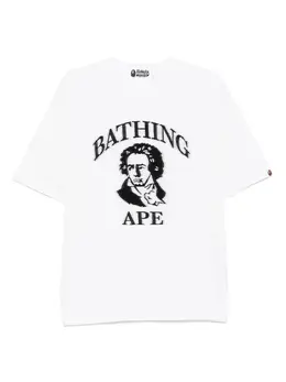 A BATHING APE®: Белая футболка 