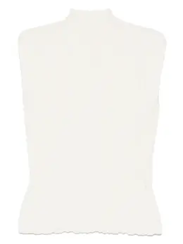 Pleats Please Issey Miyake: Белая футболка 