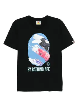 A BATHING APE®: Чёрная футболка 