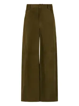Marni: Зелёные брюки 