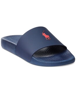 Polo Ralph Lauren: Синие шлёпанцы 