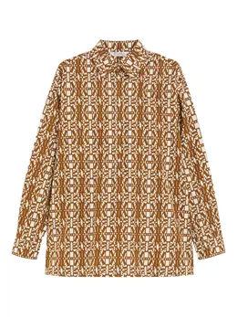 Max Mara: Рубашка с принтом 