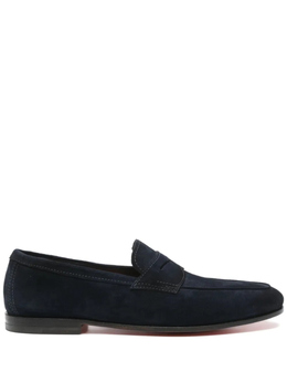 Santoni: Синие туфли 
