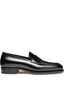 Santoni: Чёрные туфли 
