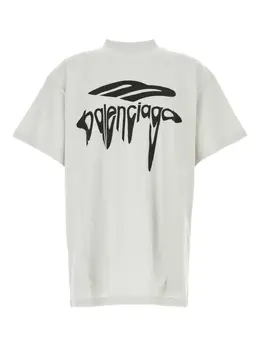 Balenciaga: Футболка с принтом 