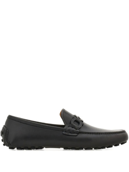 Ferragamo: Чёрные мокасины  Gancini