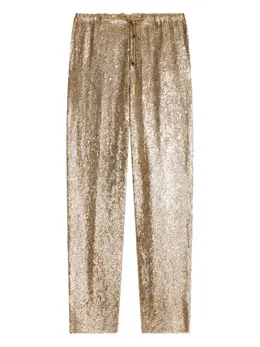 DRIES VAN NOTEN: Брюки с блёстками 