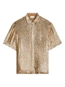 DRIES VAN NOTEN: Рубашка с блёстками 