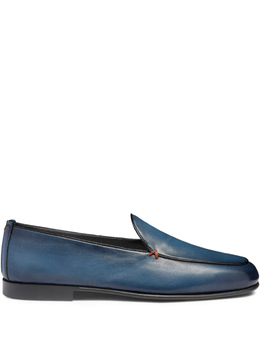 Santoni: Синие туфли 