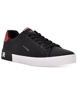 Tommy Hilfiger: Чёрные кеды 