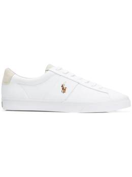 Polo Ralph Lauren: Белые кроссовки 