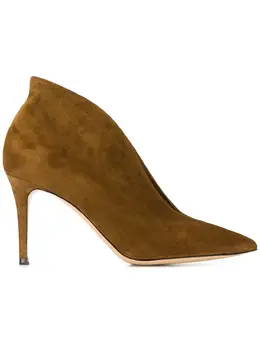 Gianvito Rossi: Коричневые ботинки 