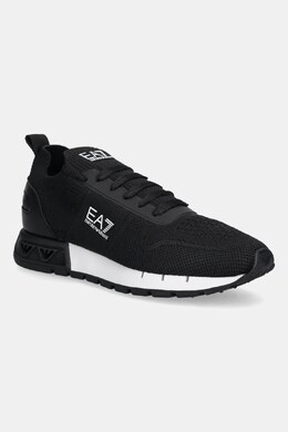 EA7 Emporio Armani: Чёрные кроссовки 