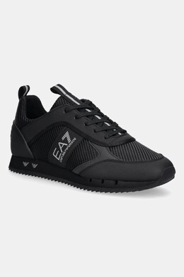 EA7 Emporio Armani: Чёрные кроссовки 
