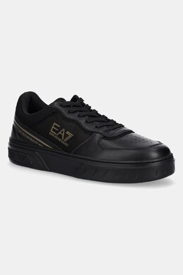 EA7 Emporio Armani: Чёрные кроссовки 