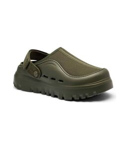 UGG: Сабо цвета хаки 