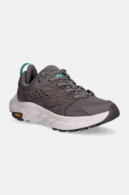 HOKA: Серые ботинки 