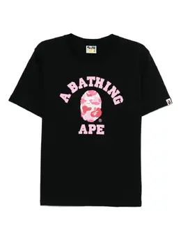 A BATHING APE®: Чёрная футболка 