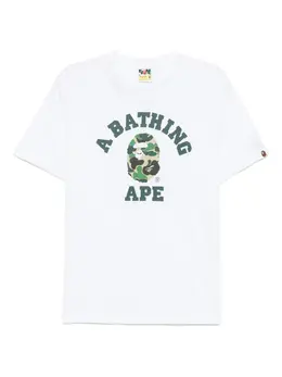 A BATHING APE®: Белая футболка 