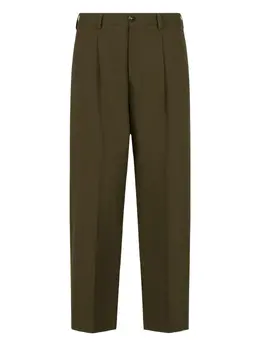 Marni: Зелёные брюки 