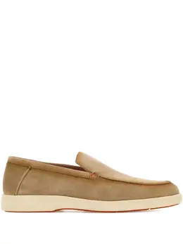 Santoni: Бежевые туфли 