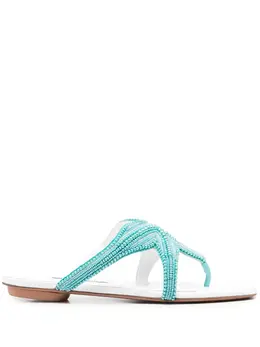 Aquazzura: Голубые сандалии 