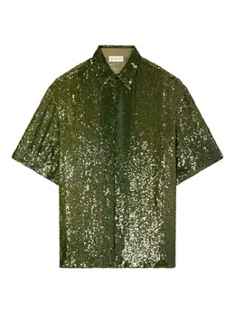 DRIES VAN NOTEN: Рубашка с блёстками 