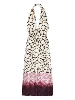 DRIES VAN NOTEN: Платье с принтом 