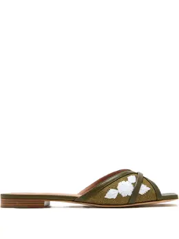 Malone Souliers: Зелёные сандалии 