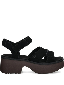 UGG: Чёрные сандалии 