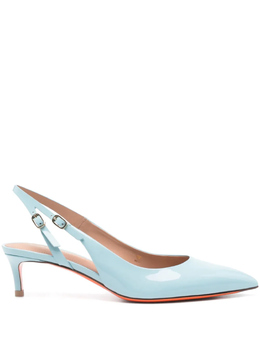 Santoni: Синие туфли 
