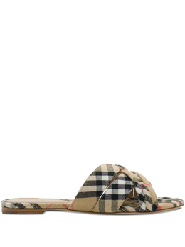 Burberry: Шлёпанцы 