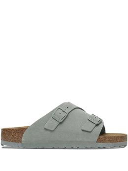 Birkenstock: Серые сандалии 