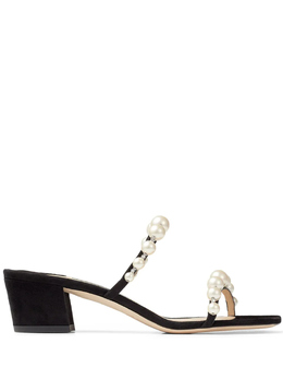 JIMMY CHOO: Чёрные сабо  Amara 45