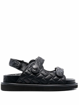 Kurt Geiger London: Чёрные сандалии 