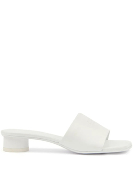 MM6 Maison Margiela: Белые сабо 