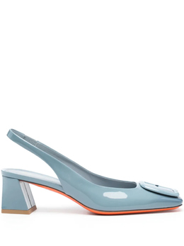Santoni: Синие туфли 