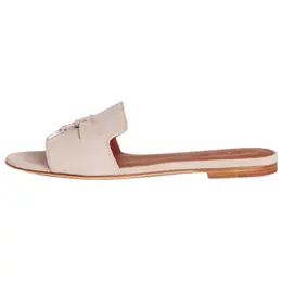 Loro Piana: Розовые шлёпанцы 