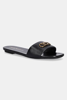 Emporio Armani: Чёрные шлёпанцы 