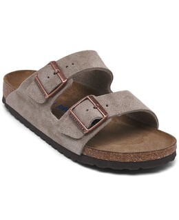 Birkenstock: Бежевые сандалии  Arizona Birko Flor