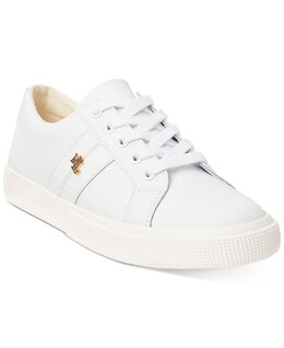 Lauren Ralph Lauren: Белые кроссовки 