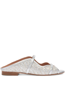 Malone Souliers: Серебристые сандалии 