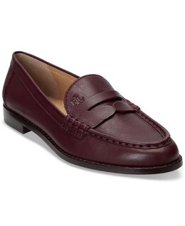 Lauren Ralph Lauren: Бордовые лоферы 