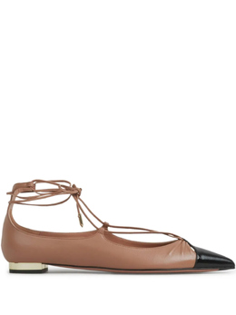 Aquazzura: Розовые балетки 