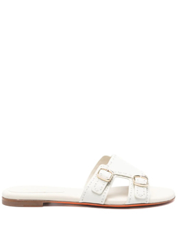 Santoni: Белые сандалии 