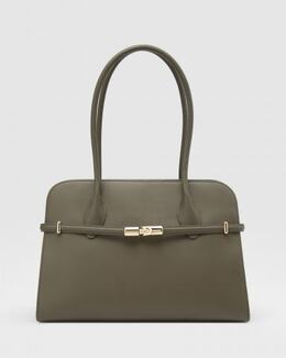 FURLA: Зелёная сумка 