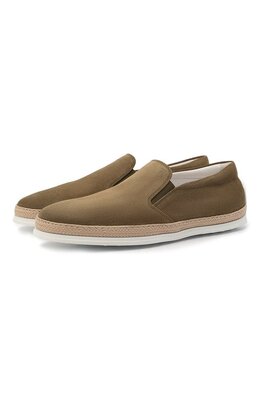 Tod’s: Светлые мокасины  Gomma Rafia