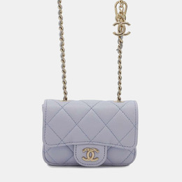 Chanel: Фиолетовая сумка 