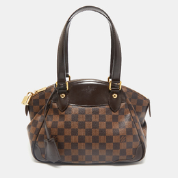 Louis Vuitton: Коричневая сумка 